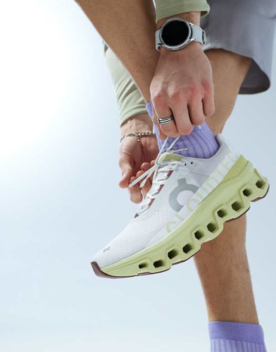 ON - Cloudmonster - Sneakers da corsa bianche e gialle - On Running - Modalova