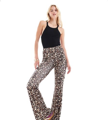 Pantaloni a zampa leopardati a coste - ONLY Tall - Modalova