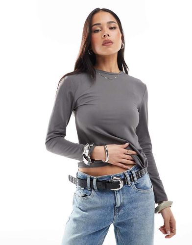 Top sans coutures à manches longues - foncé - Only - Modalova