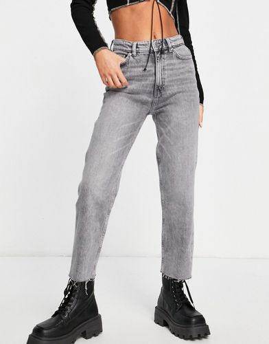 Emily - Jeans dritti con fondo grezzo grigi - ONLY - Modalova