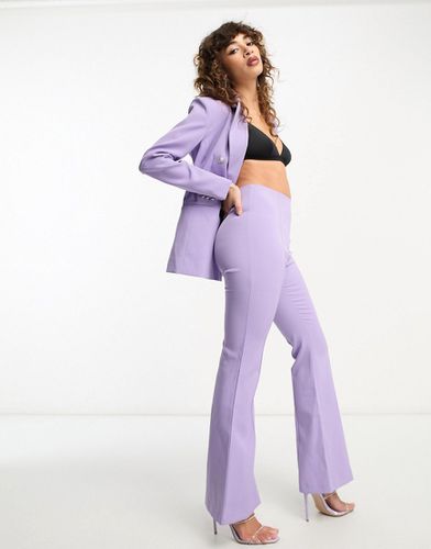 Pantaloni a zampa a vita alta lilla in coordinato - ONLY - Modalova