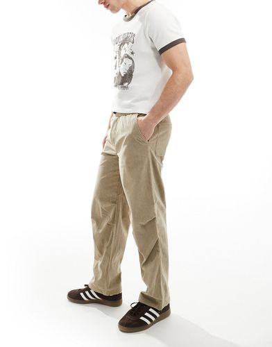 Pantaloni beige ampi in velluto a coste - ONLY & SONS - Modalova