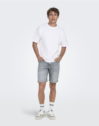 Short en jean - moyen - Only & Sons - Modalova