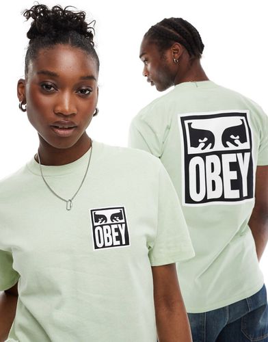 T-shirt unisex con logo con stampa di occhi - Obey - Modalova