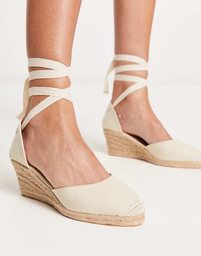 Espadrilles écru con zeppa - London Rebel - Modalova