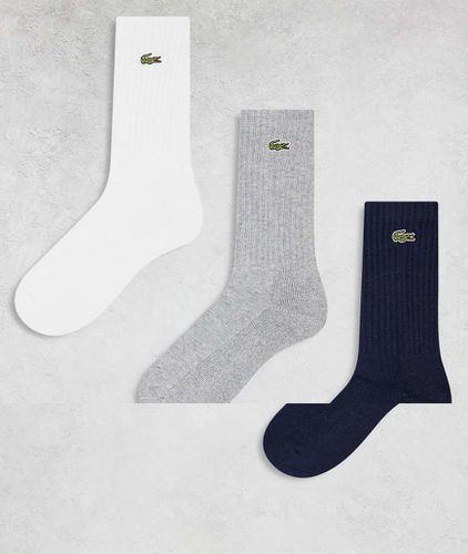 Confezione da 3 paia di calzini sportivi color , grigio e bianco - Lacoste - Modalova