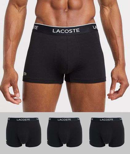 Confezione di 3 paia di boxer aderenti neri - Lacoste - Modalova