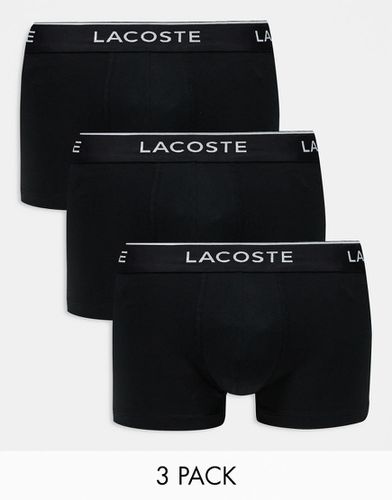 Essentials - Confezione da 3 boxer aderenti neri - Lacoste - Modalova