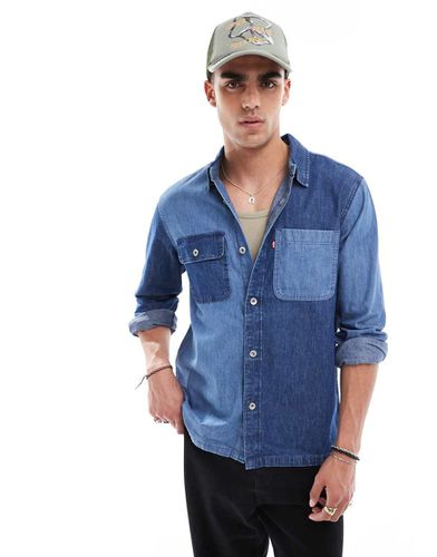 Camicia giacca multitasche in denim con pannelli a contrasto - Levi's - Modalova