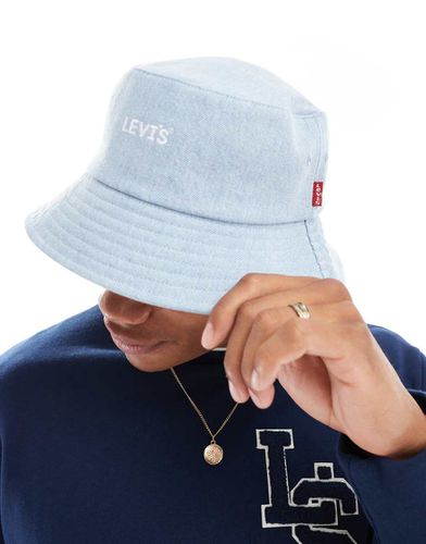 Cappello da pescatore lavaggio denim con logo - Levi's - Modalova