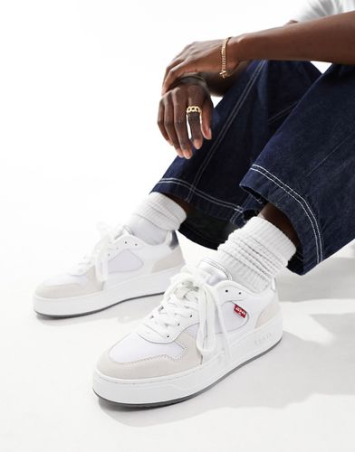 Glide - Sneakers in pelle misto camoscio color crema con logo - Levi's - Modalova