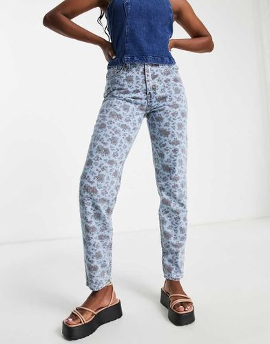Jean mom style années 80 à imprimé fleuri - Levi's - Modalova