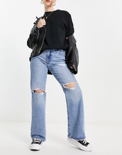 Jeans larghi a zampa lavaggio chiaro con strappi sulle ginocchia - Levi's - Modalova