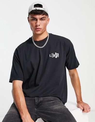 Levi's Skateboarding - T-shirt squadrata nera con logo batwing - LEVIS SKATEBOARDING - Modalova