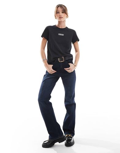 Perfect Shine - T-shirt nera con riquadro del logo - Levi's - Modalova