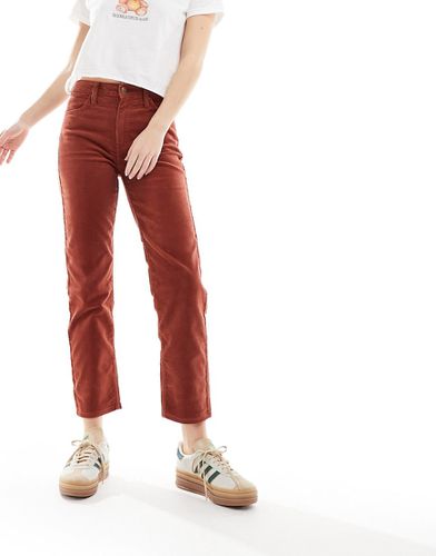 Lee - Carol - Pantaloni dritti in tessuto a coste color ruggine - Lee Jeans - Modalova