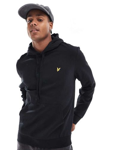 Felpa con cappuccio nera con logo - Lyle & Scott - Modalova