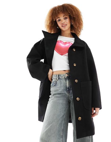 Cappotto midi accollato - Monki - Modalova