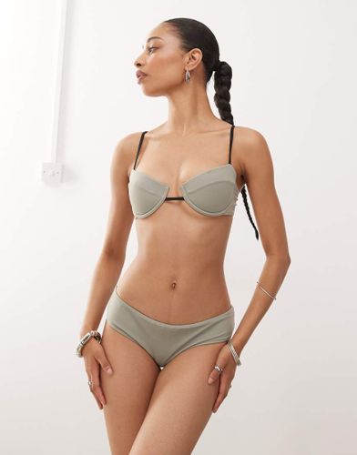 Bas de bikini à taille basse - Kaki - Monki - Modalova