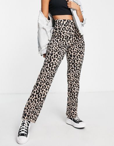 Pantaloni marroni leopardati - Monki - Modalova