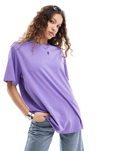 T-shirt oversize lilla - Monki - Modalova