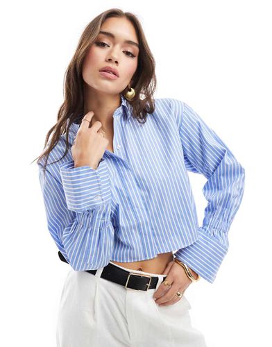 Camicia a righe con dettagli sui polsini - Mango - Modalova