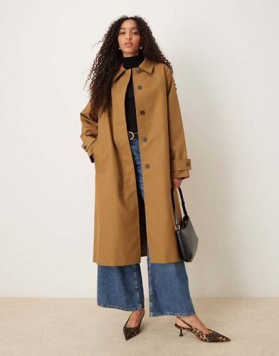 Capsule - Trench-coat 100 % coton - Fauve - Mango - Modalova