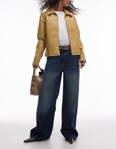 Jean coupe droite longue - foncé - Mango - Modalova