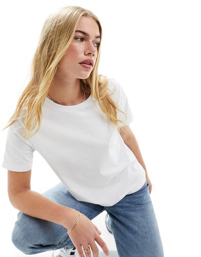 T-shirt con scollo rotondo bianca - Mango - Modalova