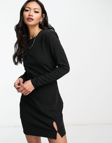 Vestito corto nero con spacco e cut-out laterale - Mango - Modalova