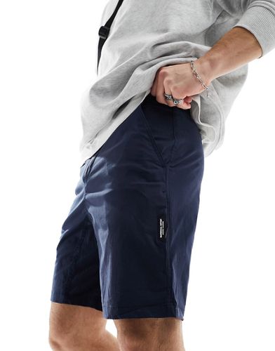 Pantaloncini navy con tasche laterali con zip - Marshall Artist - Modalova