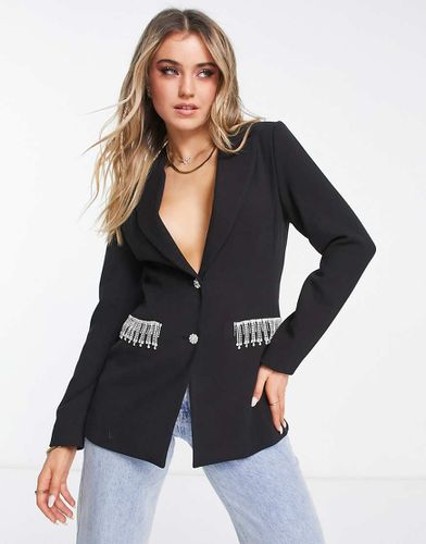 Blazer con finiture in strass - Miss Selfridge - Modalova