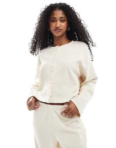 Gilet côtelé doux - Ivoire - Miss Selfridge - Modalova