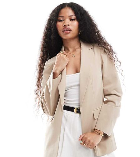 Blazer basique coupe classique - Taupe - Miss Selfridge Petite - Modalova