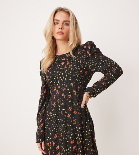 Vestito da giorno a fiori con fiocco - Miss Selfridge Petite - Modalova