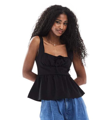 Top corset tendance folk en jersey - Miss Selfridge - Modalova