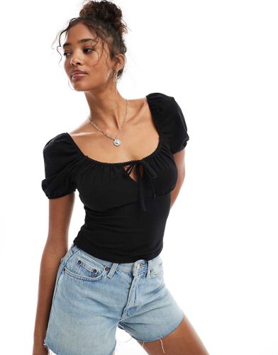 Top tendance folk noué devant - Miss Selfridge - Modalova