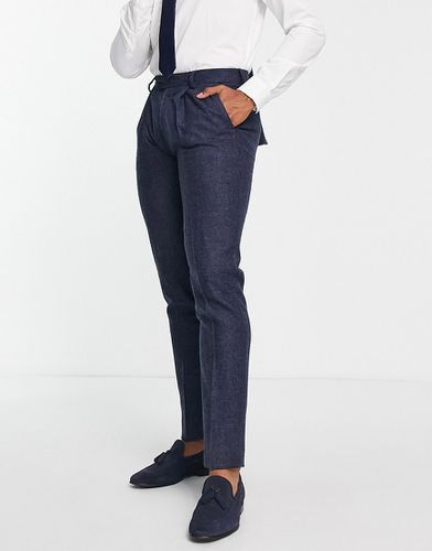 British - Pantaloni da abito slim in tweed color - Noak - Modalova