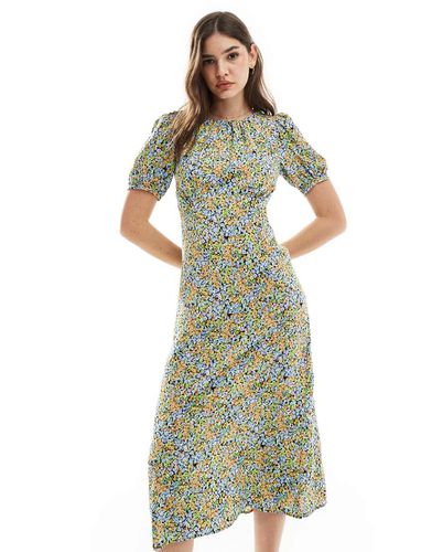 Clover - Vestito midi con maniche a sbuffo a fiori - Nobody's Child - Modalova