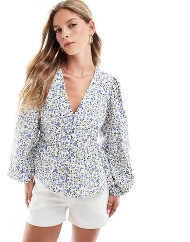 Ria - Blusa bianca a fiori - Nobody's Child - Modalova