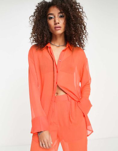 Camicia oversize trasparente in coordinato - NA-KD - Modalova