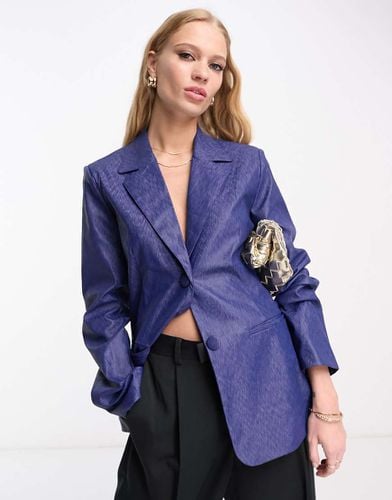 X Mimi AR - Blazer sartoriale oversize scuro in coordinato - NA-KD - Modalova