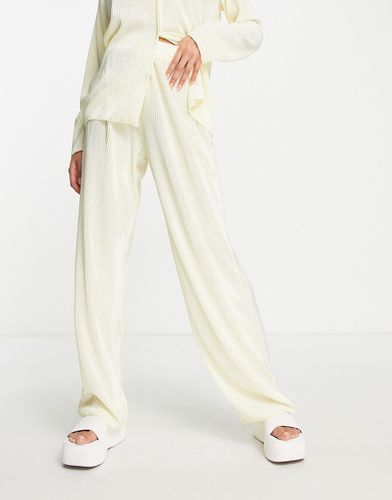Pantaloni plissé color crema in coordinato - NaaNaa - Modalova