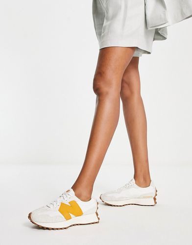 Sneakers bianche e gialle con suola in gomma - New Balance - Modalova