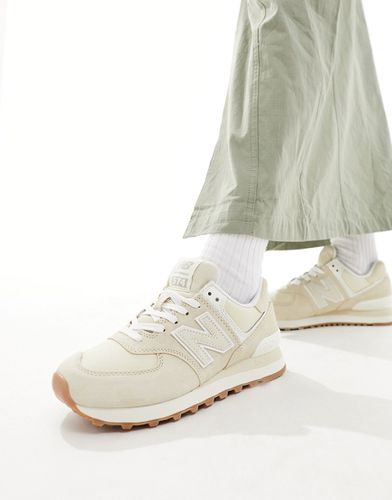 Sneakers beige con suola in gomma - New Balance - Modalova
