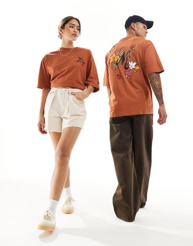 T-shirt unisex con grafica ricamata sul retro - New Era - Modalova