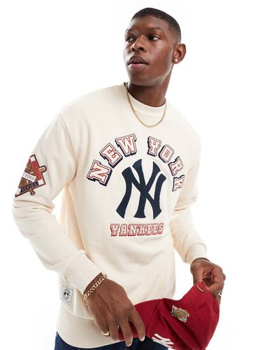 Felpa color crema con scritta "New York Yankees" - New Era - Modalova