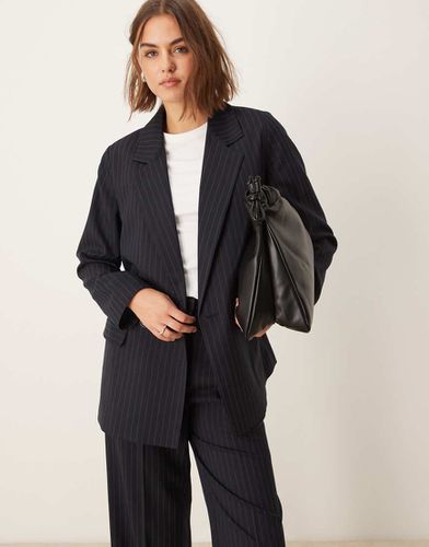 Blazer oversize gessato in coordinato - New Look - Modalova