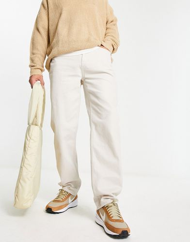 Jeans dritti stile anni '90 color écru - New Look - Modalova