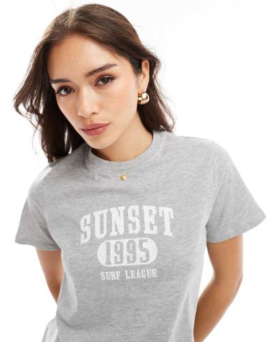 Sunset - T-shirt grigia - New Look - Modalova